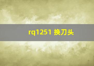 rq1251 换刀头